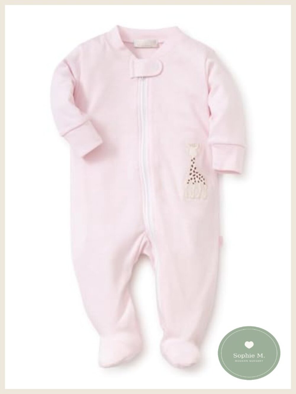 Peruvian Pima Cotton Baby Footie Pajamas 2-Way Zip Sleeper